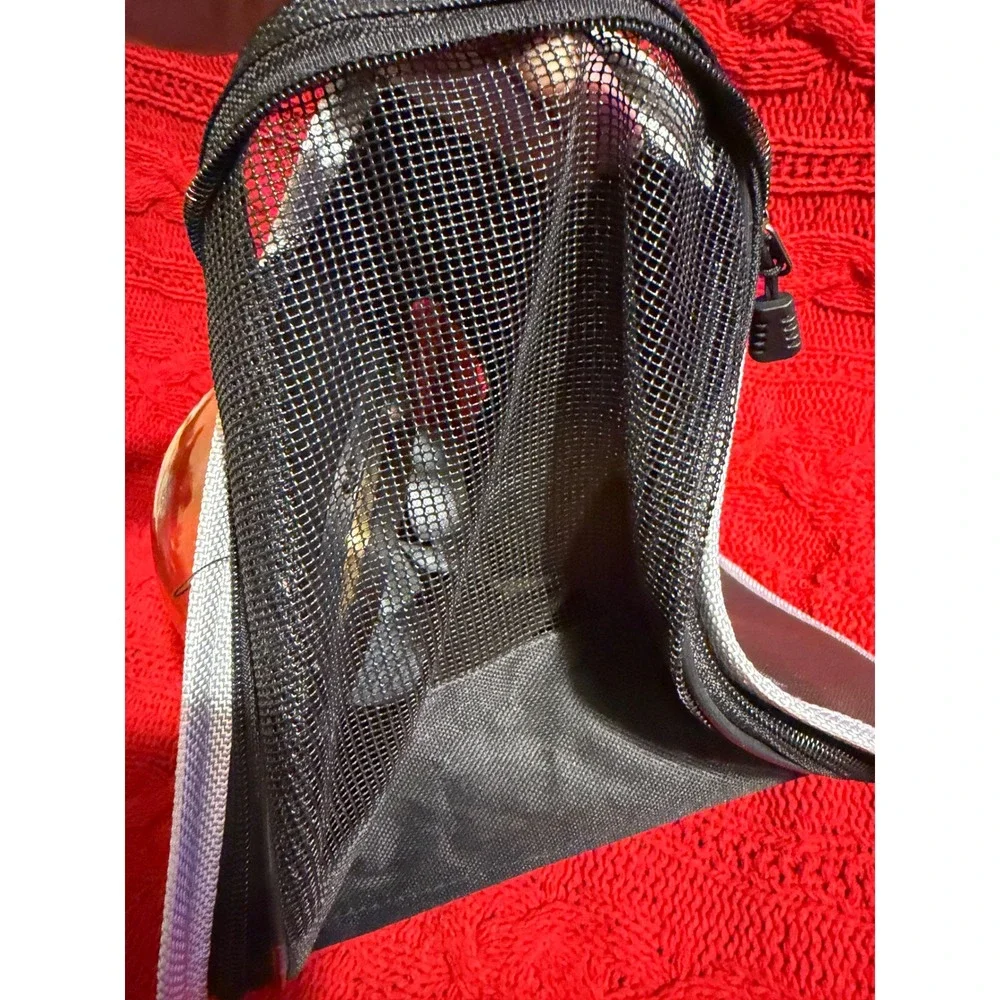 Moeno Cat Carrier Space Capsule Bubble Window Backpack Black Yellow Pet Travel